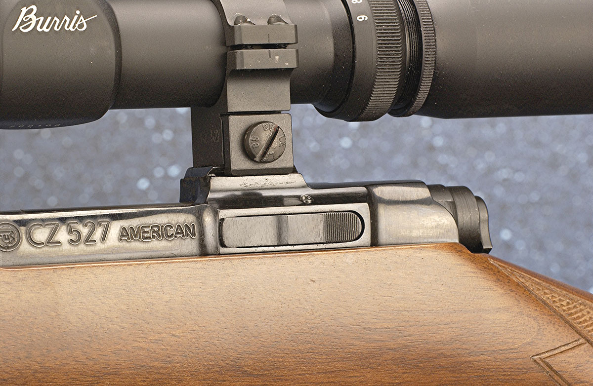 This updated Mauser version keeps the traditional bolt release on the left side.